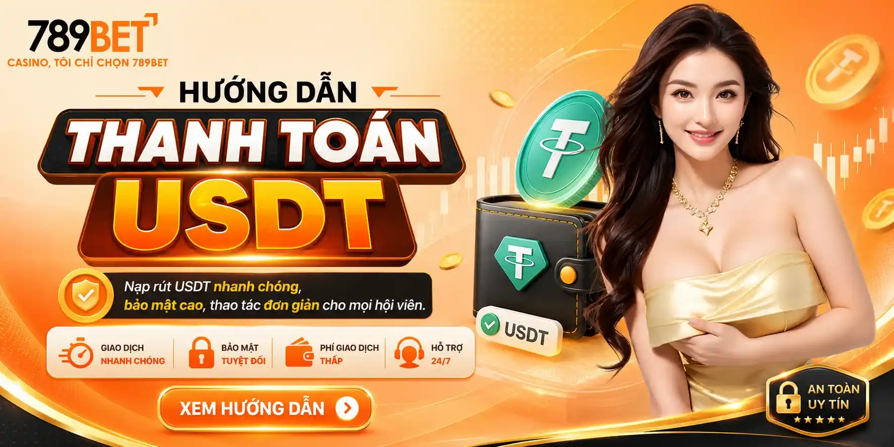 Khuyến mãi 789BET: Hướng dẫn thanh toán USDT trên 789BET