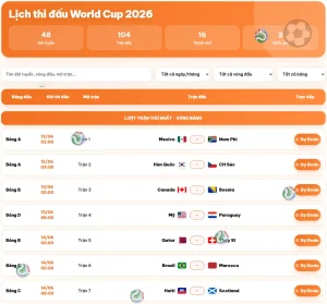 Thể Thao 789BET: Lịch thi đấu wordl cup 2026 mới nhất.